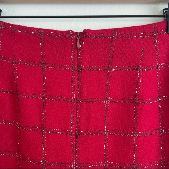 That's Me! Vintage Red Wool Blend Two-Piece Set Jacket Skirt Petites Size 12P - Picture 8 of 9